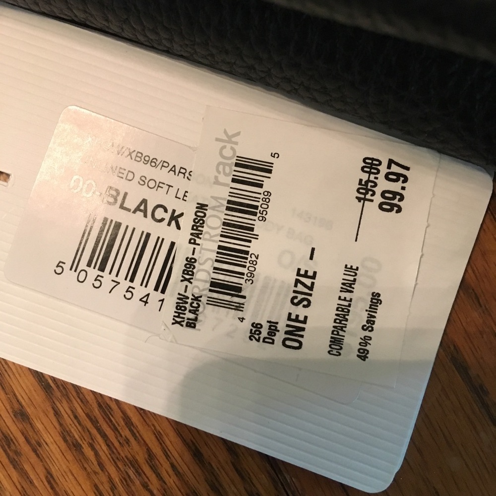 Ted Baker Parson Bag Soft Black Leather Purse - Picture 7 of 8